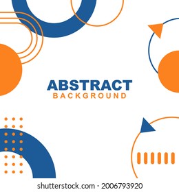 Vector Illustration Corporate identity template  like love abstract background in white, blue, and orange color. Good to use for banner, social media template, poster and flyer template, etc.