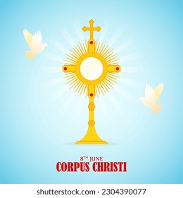 Ilustración vectorial de la plantilla de parodias de noticias de Corpus Christi en los medios sociales