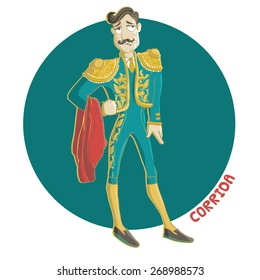 Vector Illustration. Corrida, matador.