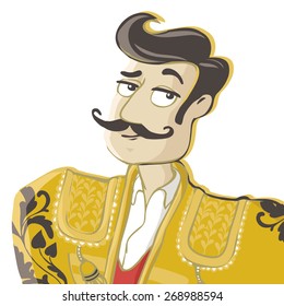 Vector Illustration. Corrida, matador.