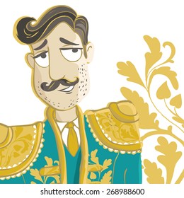 Vector Illustration. Corrida, matador.