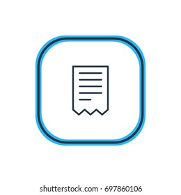 Vector Illustration Of Corrupted Outline. Beautiful Paper Element Also Can Be Used As Folder  Element.