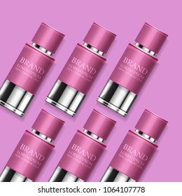Vector illustration with cosmetic product