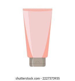 Vector illustration of cosmetic tube on a white background. vector illustration