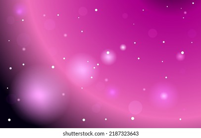 Vector Illustration of Vector Cosmic Illustration. Colorful Space Background With Stars