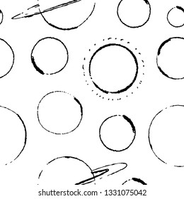 Vector illustration of cosmic space planets and objects pattern in triangles