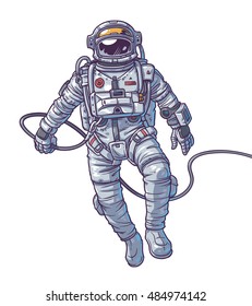 Vector illustration cosmonaut,