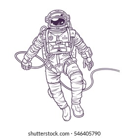 Vector illustration cosmonaut,