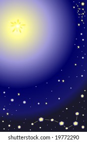 vector illustration of cosmos