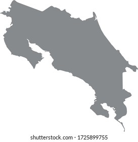 vector illustration of Costa Rica map