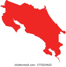 vector illustration of Costa Rica map