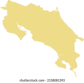 Vector Illustration of Costa Rica map