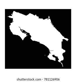 vector illustration of Costa Rica map