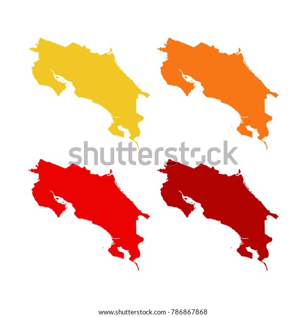 Vector Illustration Costa Rica Maps Stock Vector Royalty Free 786867868 Shutterstock 2646