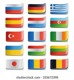 Vector illustration of country flags