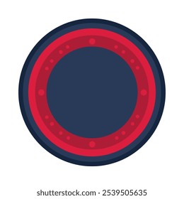 Vector illustration of country silhouette in colors of USA flag in speech bubble. Patriotism, national holidays, or events celebrating American culture. Website designs for government agencies,
