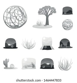 Vector illustration of countryside and pasture icon. Collection of countryside and nature stock vector illustration.