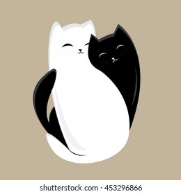 Cartoon Black White Cat High Res Stock Images Shutterstock