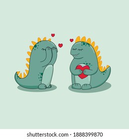 Dinosaur Couple Stock Illustrations Images Vectors Shutterstock