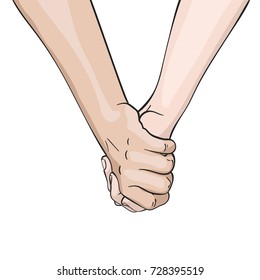 Holding Hands Love Sketch Images Stock Photos Vectors Shutterstock