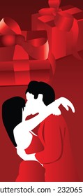 Vector illustration of couple people