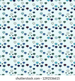 Vector illustration. Couple romantic love heart. Seamless pattern Heart Valentine card love hearts. Graphic hearts love on blue, black and neutral colors. Sketch designed loves heart.