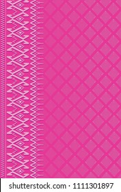 Vector illustration of the cover, the background was inspired by Thai silk pattern.