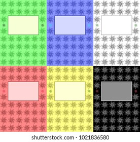 Vector illustration Cover for copybook, book, notepad etc. red, blue, yellow, green black and white