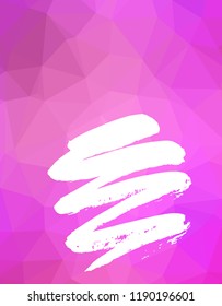 Vector illustration. Cover for notebook. Abstract background polygon art