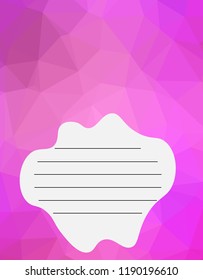 Vector illustration. Cover for notebook. Abstract background polygon art