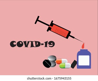 Ilustración vectorial de los brotes de Covid 19 