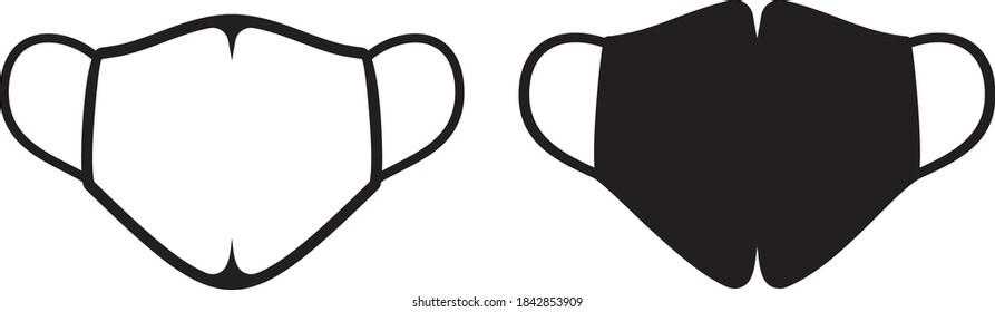 Vector illustration of the Covid mask