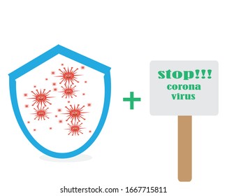 Vector illustration of a Covid-19 Corona Virus battle. cure corona virus. people fight the concept of a virus. the concept of the corona virus vaccine. end of 2019-ncov. do not be afraid of the concep
