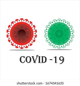 vector illustration of covid-19 - coronavirus