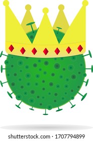 Vector illustration of covid-19. Coronavirus