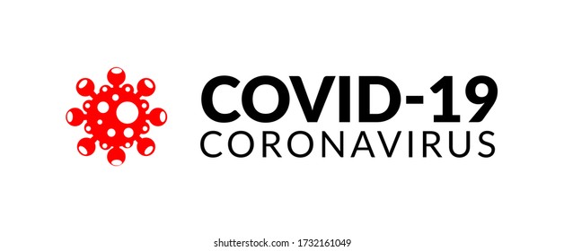 Vector illustration of Covid-19 Coronavirus icon isolated on white background.Coronavirus nCoV denoted is single-stranded RNA virus. Dangerous virus symbol. No Infection and Stop Coronavirus Concepts.