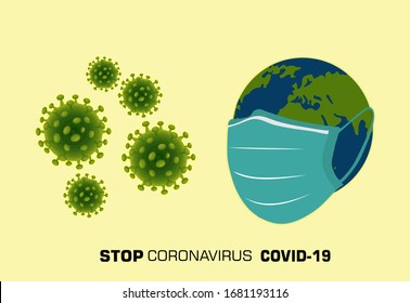 Vector illustration of COVID-19 Quarantine lockdown country. quarantine campaign to prevent spread of COVID-19 Corona virus outbreak. stop coronavirus concept.