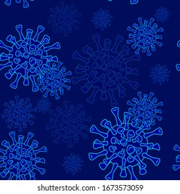 Vector illustration covid-19 virus. Background. Сoronavirus outbreak