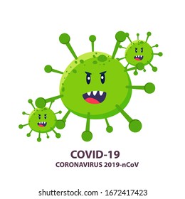 vector illustration covid-19 virus novel coronavirus 2019-nCoV. coronavirus outbreak concept. covid coronavirus infection. virus cell microbe.
