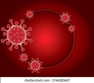 vector illustration covid-19 virus novel coronavirus 2019-nCoV.
