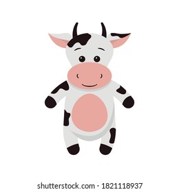 Vector illustration of a cow cartoon eps 10