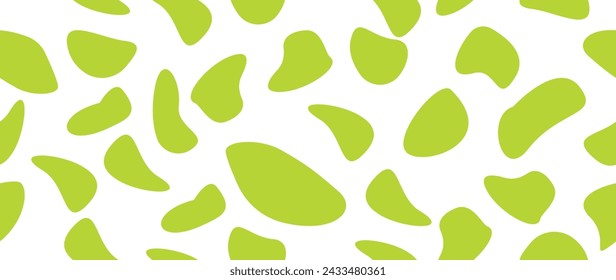 Vector illustration. Cow pattern texture. Seamless animal print. Stains on a white background. Ideal for textile design, screensavers, covers, cards, invitations and posters.