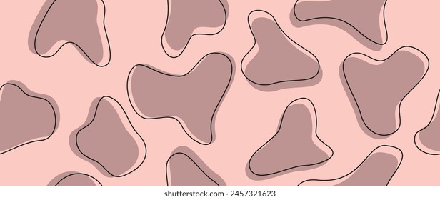 Vector illustration. Cow pattern texture. Seamless animal print. Ideal for textile design, screensavers, covers, cards, invitations and posters.