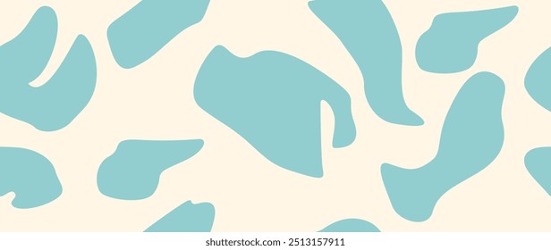 Ilustración vectorial. Patrón de textura de vaca. Patrón de piel animal. Manchas sobre un fondo claro. Ideal para el diseño textil, protectores de pantalla, cubiertas, tarjetas, invitaciones y carteles.