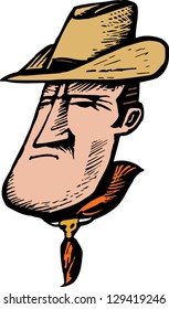 Vector illustration of cowboy