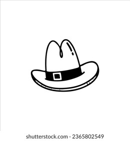 vector illustration of cowboy hat