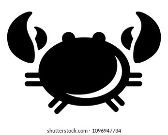 Vector illustration of a Crab