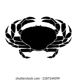 Vector illustration of crab. Vector design of crab