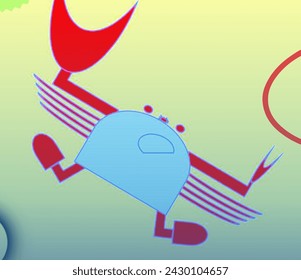 Vektor und Illustration der Krabbe, EPS-Format