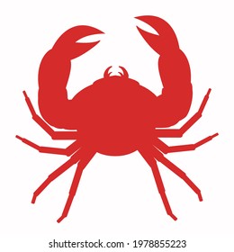 vector illustration of crab icon